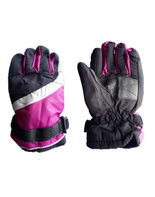 Kids acrylic Snow gloves purple